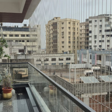 Grill balcony safety nets in Pune for child and pigeon safety
